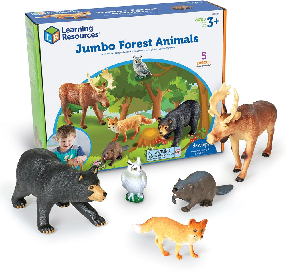 Learning Resources - Jumbo Bosdieren Set - 5 Grote Dieren