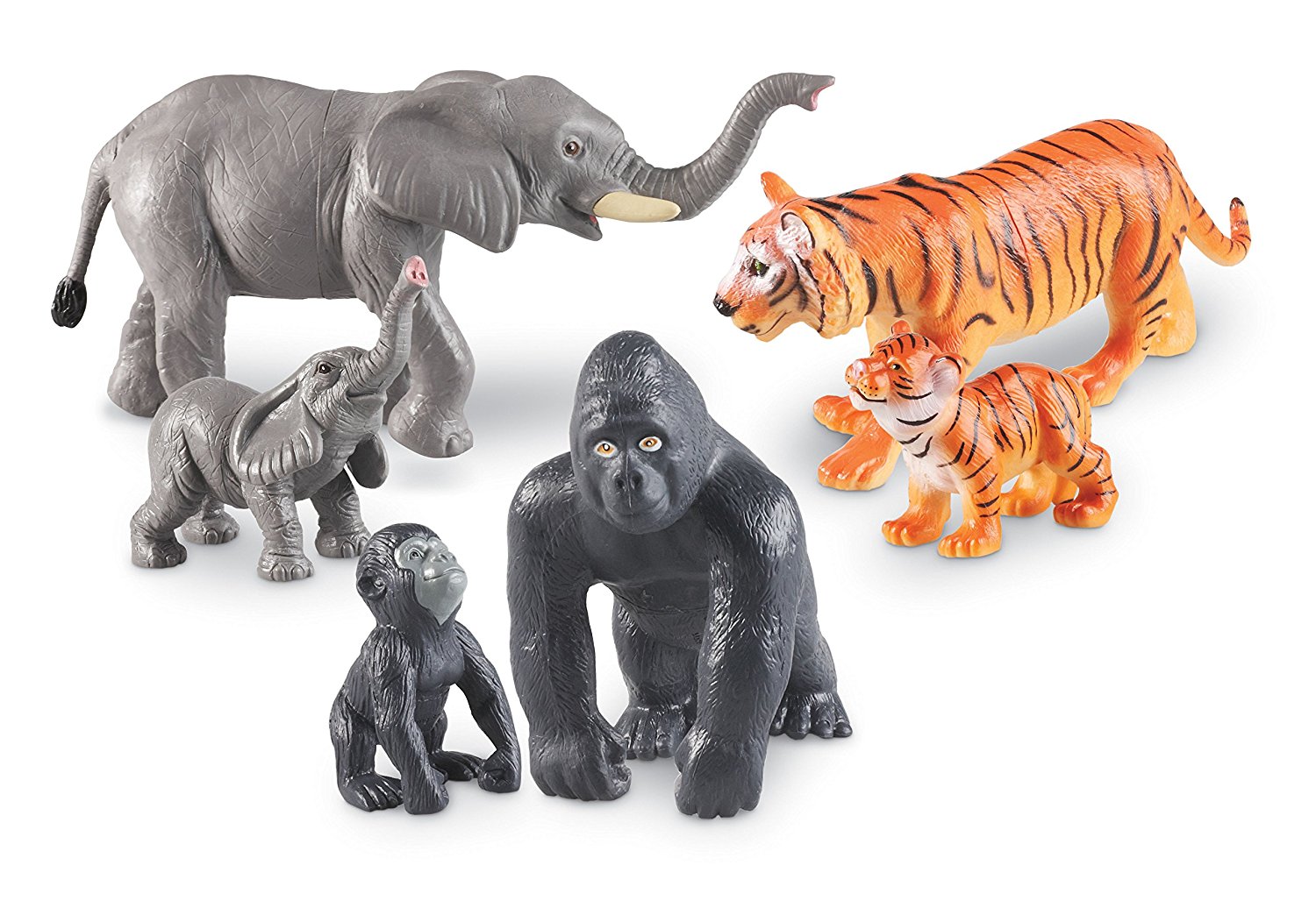 Learning Resources - Jumbo Jungledierset Mama's en Baby's - 6 Speelfiguren