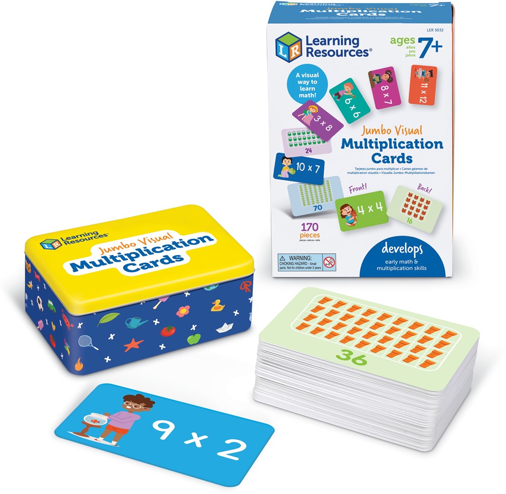 Learning Resources - Jumbo Visuele Vermenigvuldigingskaarten
