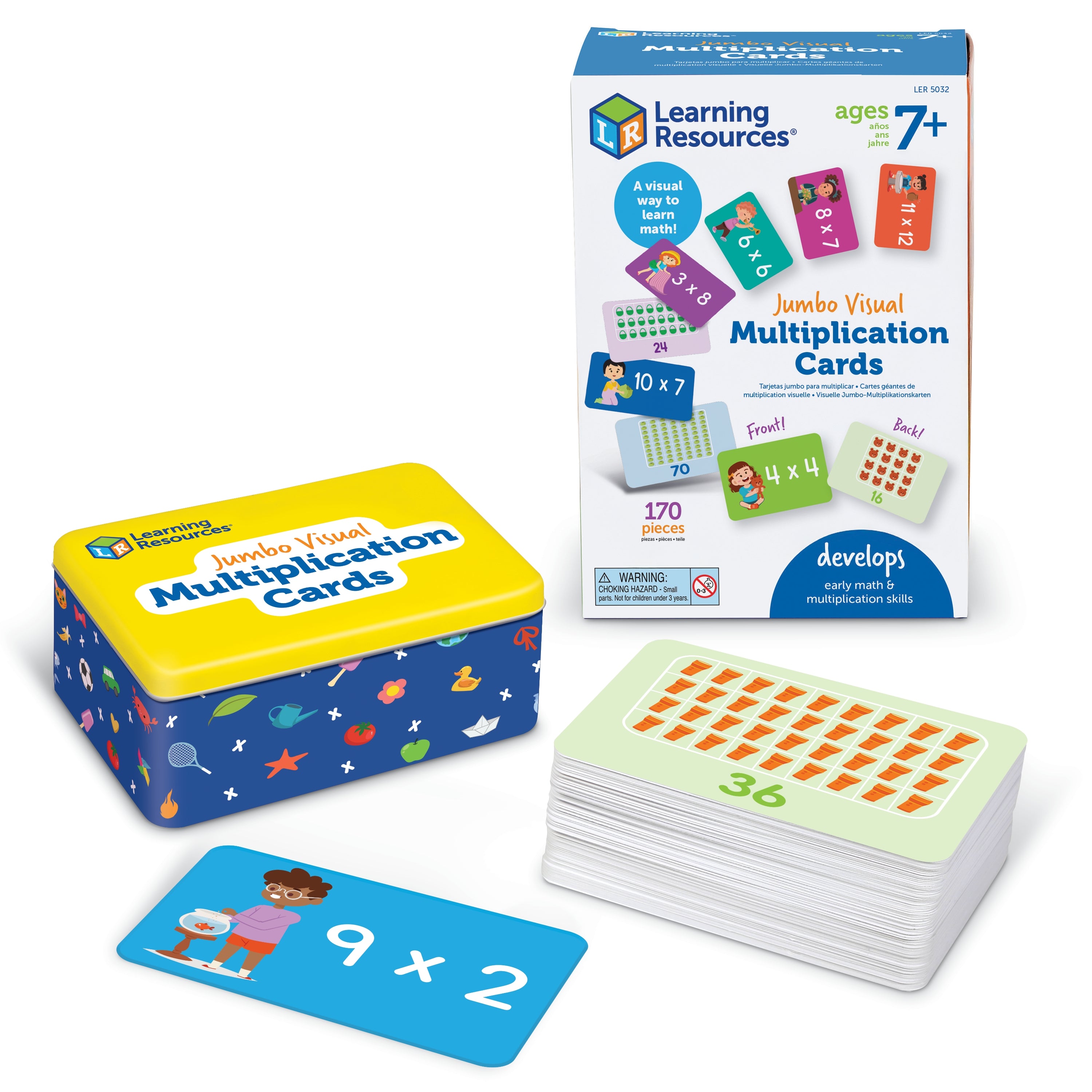 Learning Resources - Jumbo Visuele Vermenigvuldigingskaarten
