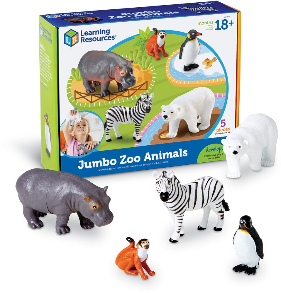 Learning Resources - Jumbo Dierentuindieren - 5 grote speeldieren