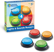 Learning Resources - Licht en Geluid Buzzers - Set van 4