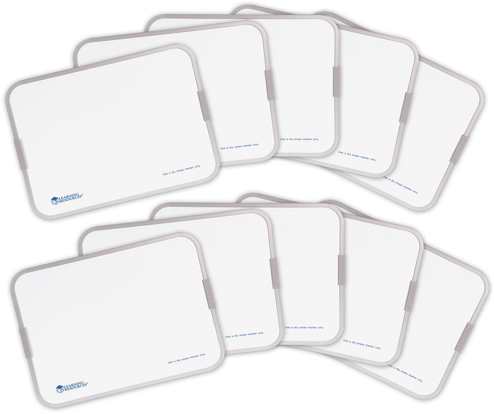Learning Resources - Magnetische Dubbelzijdige Whiteboards - Set van 10