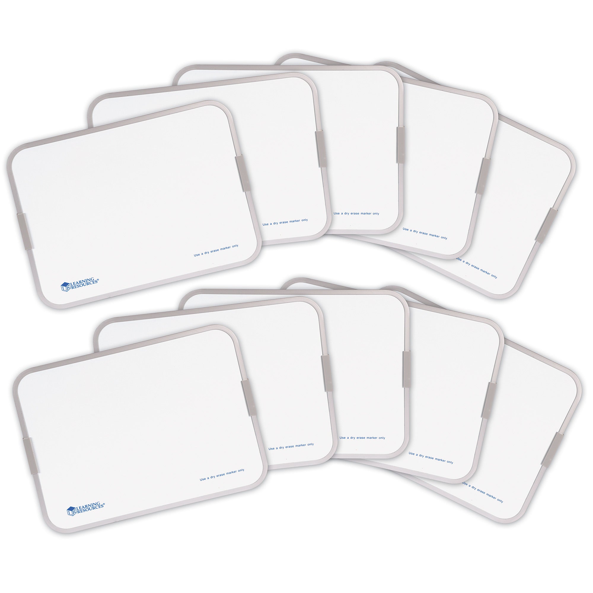 Learning Resources - Magnetische Dubbelzijdige Whiteboards - Set van 10