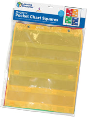 Learning Resources - Magnetische Zakkenvakken Vierkant - Set van 4