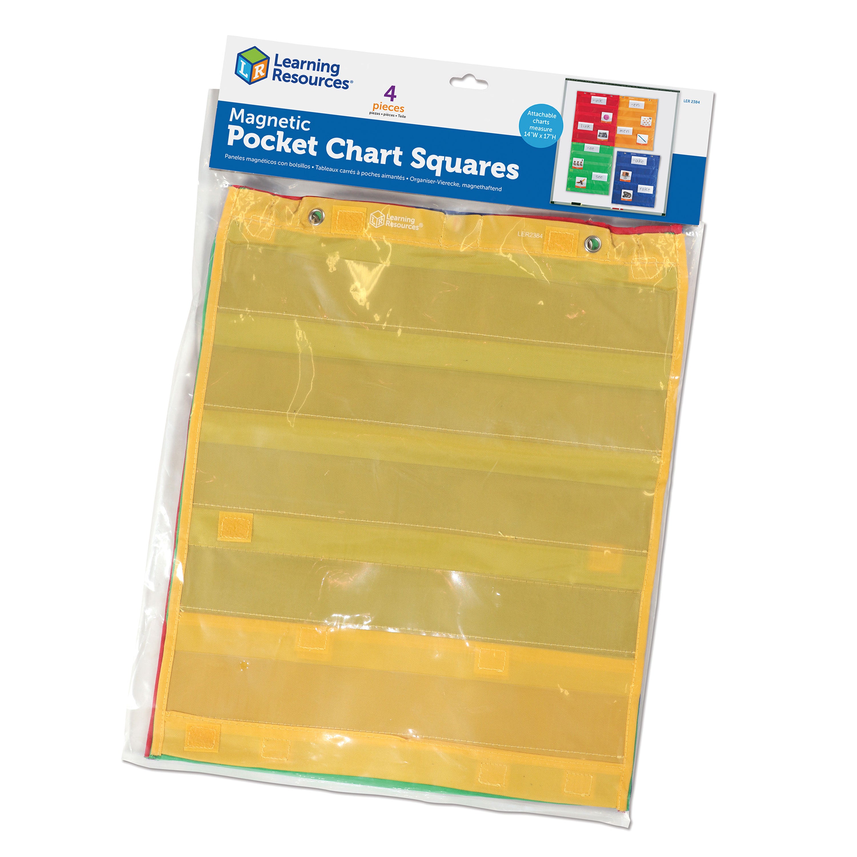 Learning Resources - Magnetische Zakkenvakken Vierkant - Set van 4