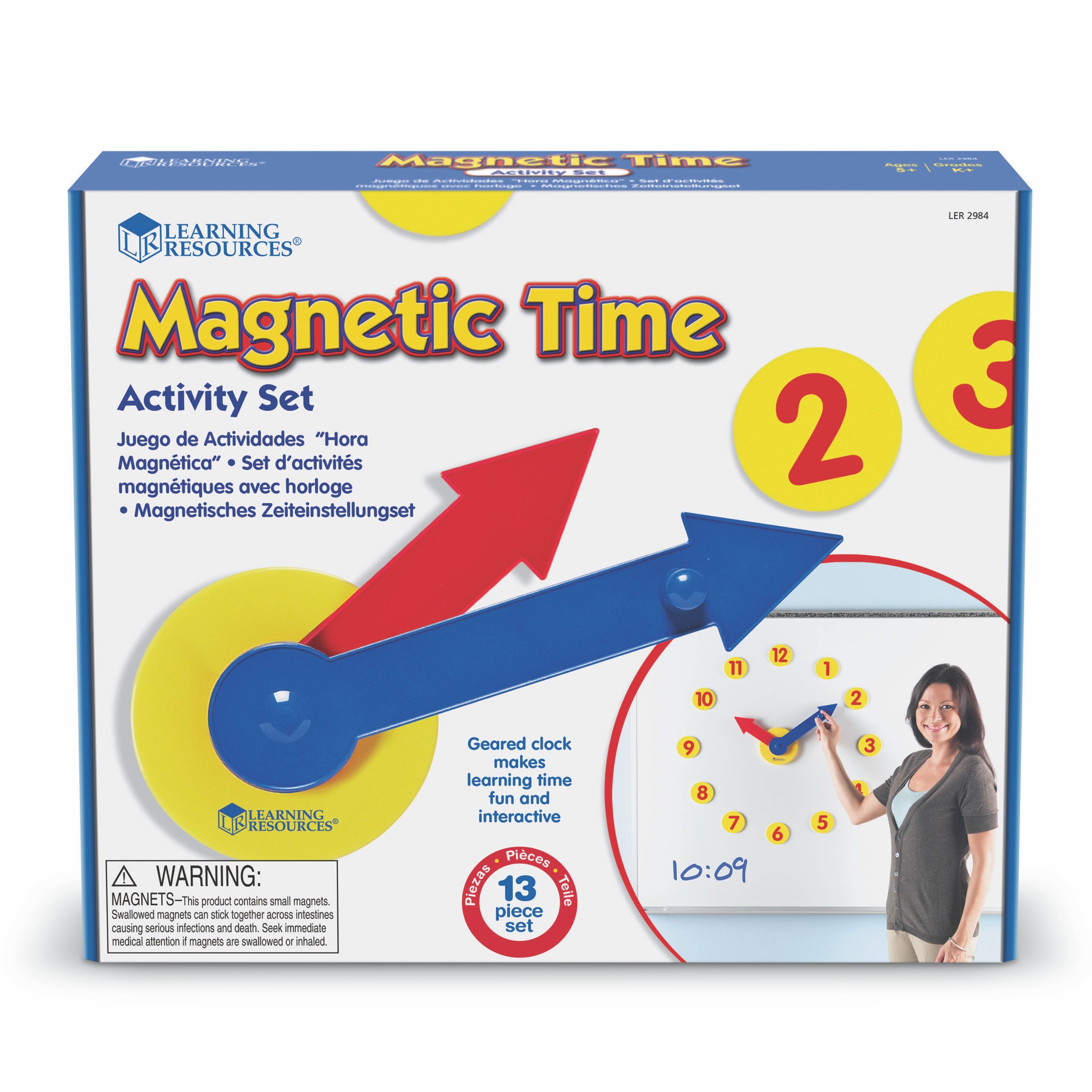 Learning Resources - Magnetische Klok Activiteitenset