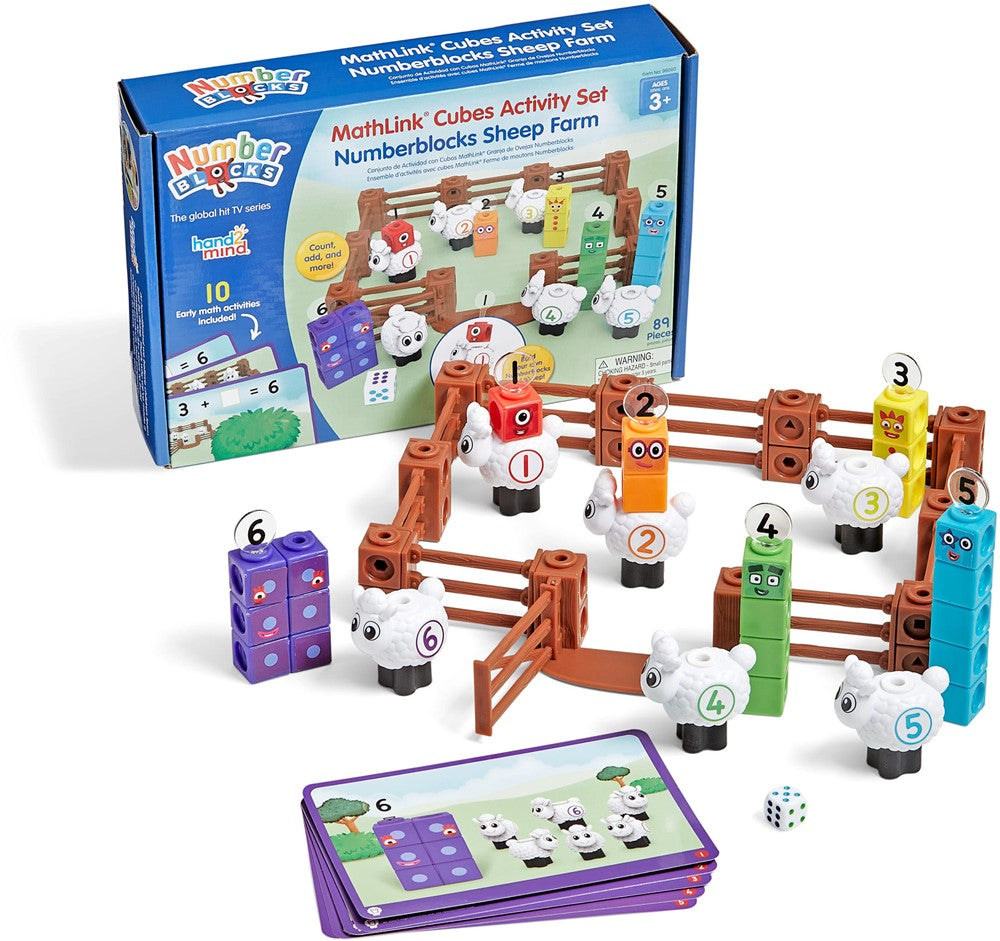 Learning Resources - MathLink Blokjes Numberblocks Schapenboerderij Activiteitenset