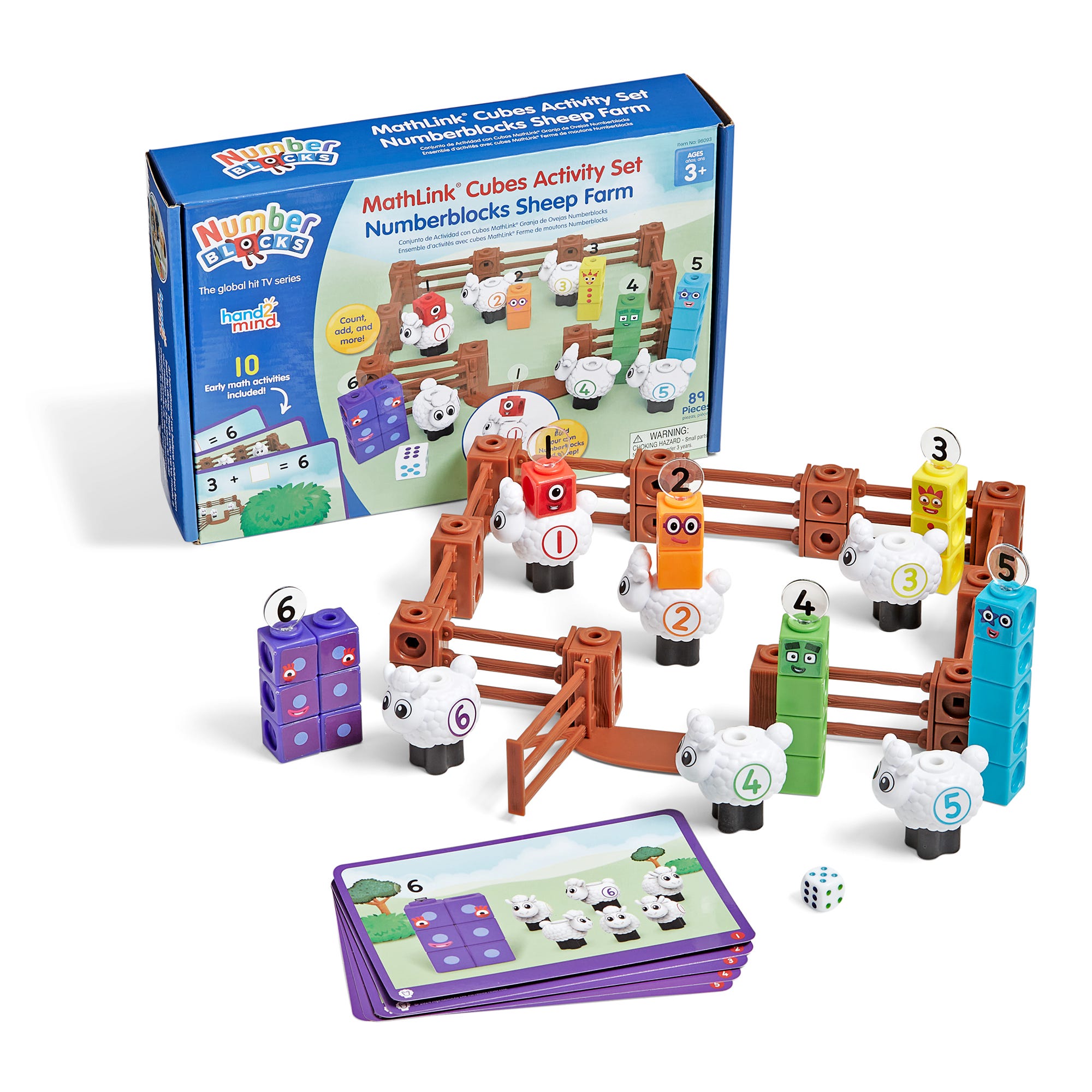 Learning Resources - MathLink Blokjes Numberblocks Schapenboerderij Activiteitenset