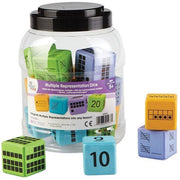 Learning Resources - Meervoudige Representatie Dobbelstenen, Set van 16