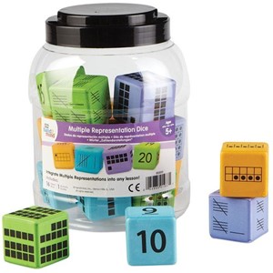 Learning Resources - Meervoudige Representatie Dobbelstenen, Set van 16