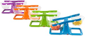 Learning Resources - Stapelbare Emmerweegschalen, Set van 4