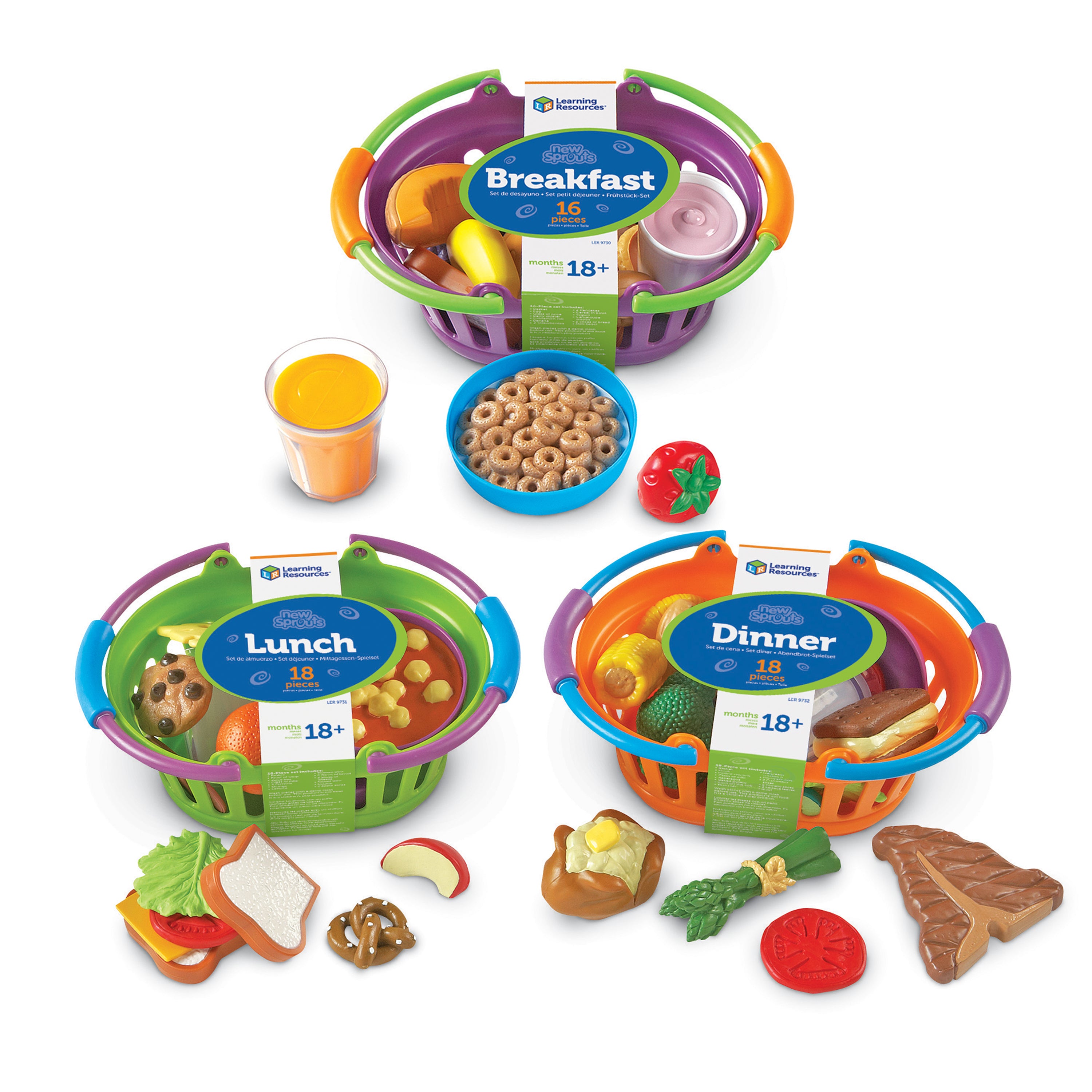 Learning Resources - New Sprouts Ontbijt, Lunch en Diner Mandjes