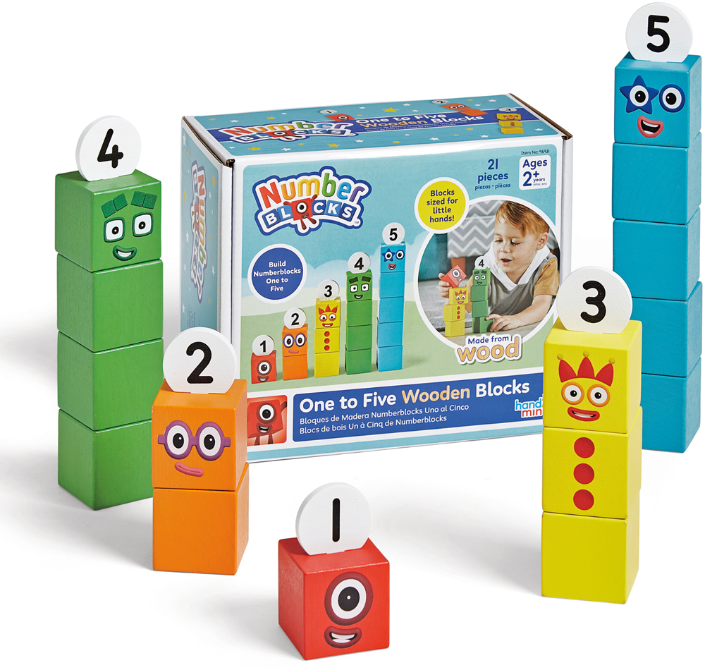 Learning Resources - Numberblocks Eén tot Vijf Houten Blokken