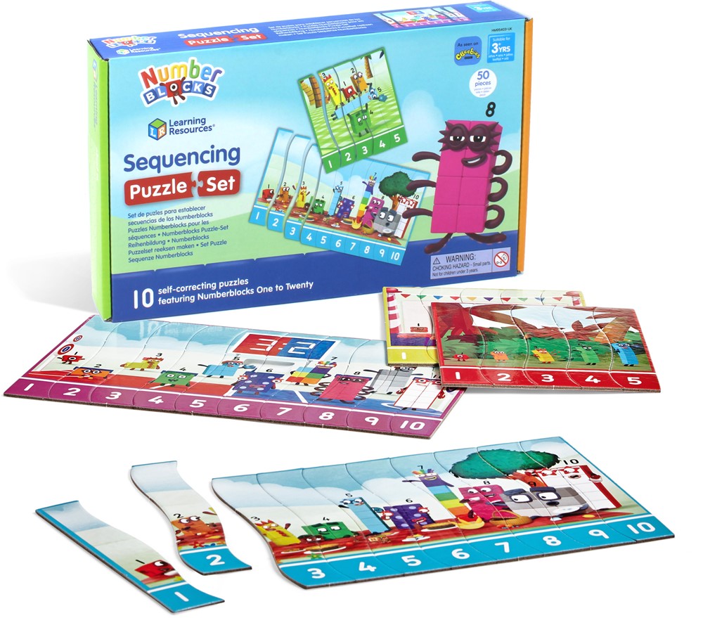 Learning Resources - Numberblocks Volgordepatroon Voertuigen Puzzel