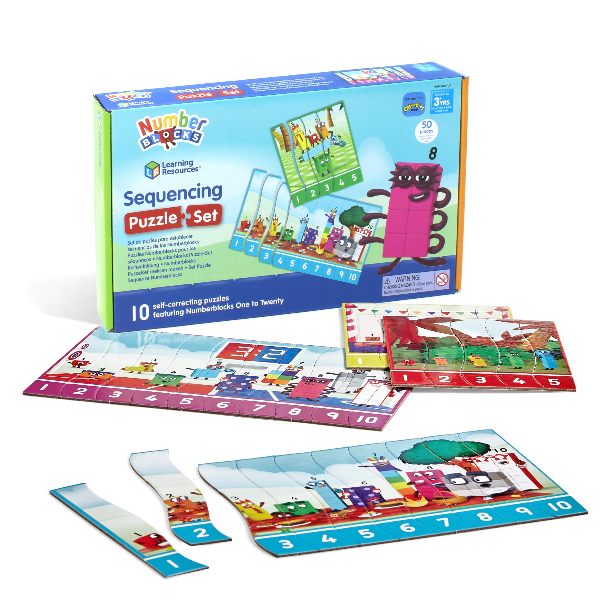 Learning Resources - Numberblocks Volgordepatroon Voertuigen Puzzel