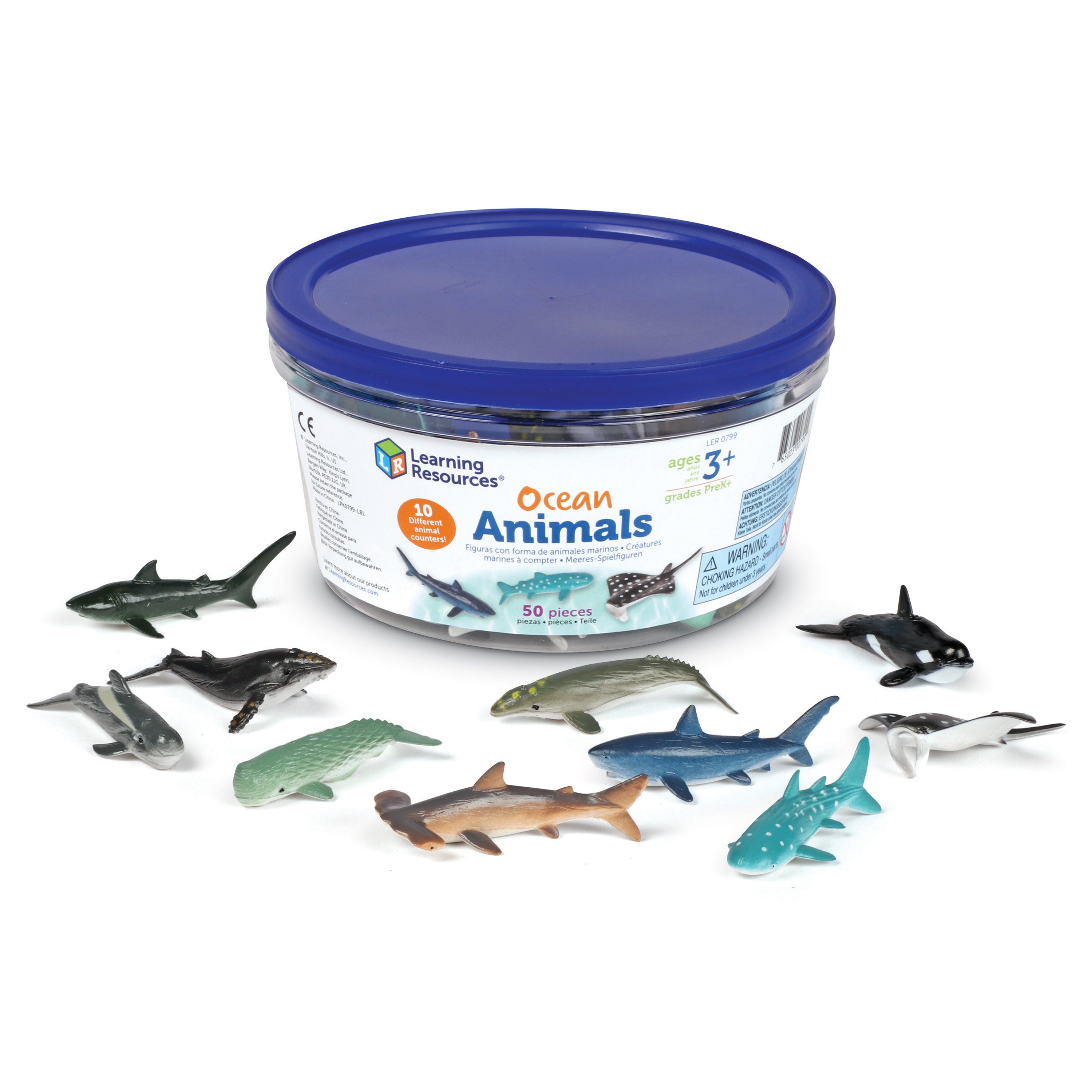 Learning Resources - Zeedieren Telfiguren - Set van 50