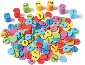 Learning Resources - Plaatswaardefiches - Set van 280 stuks