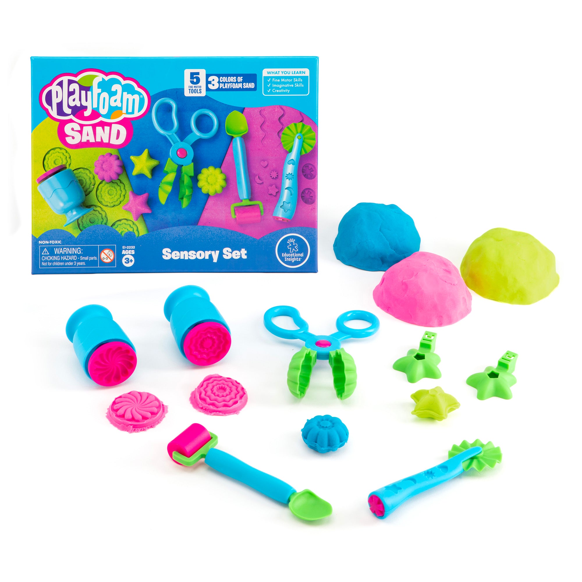 Learning Resources - Playfoam Sand Sensory Set - Ruimtelijk puzzelspel met 101 uitdagingen