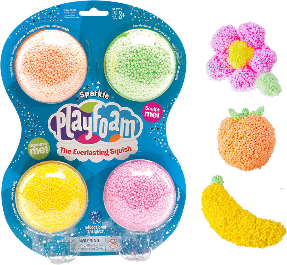 Learning Resources - Playfoam Sparkle 4 stuks