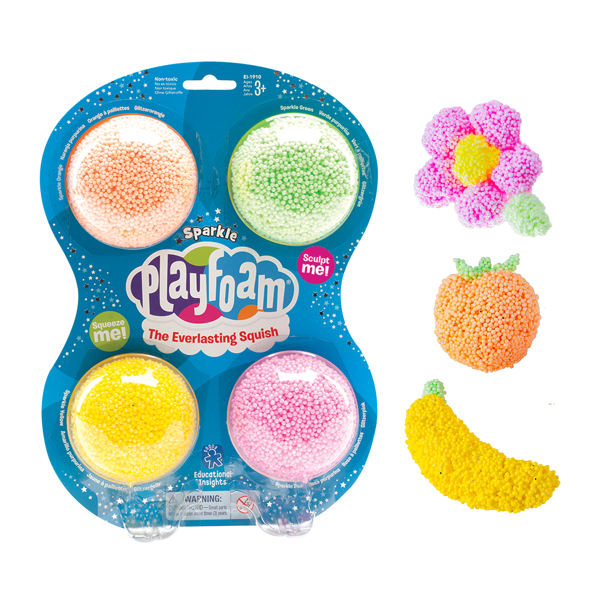Learning Resources - Playfoam Sparkle 4 stuks