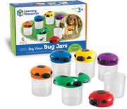 Learning Resources - Primary Science Insectenpotten met Vergrotend Deksel - Set van 6