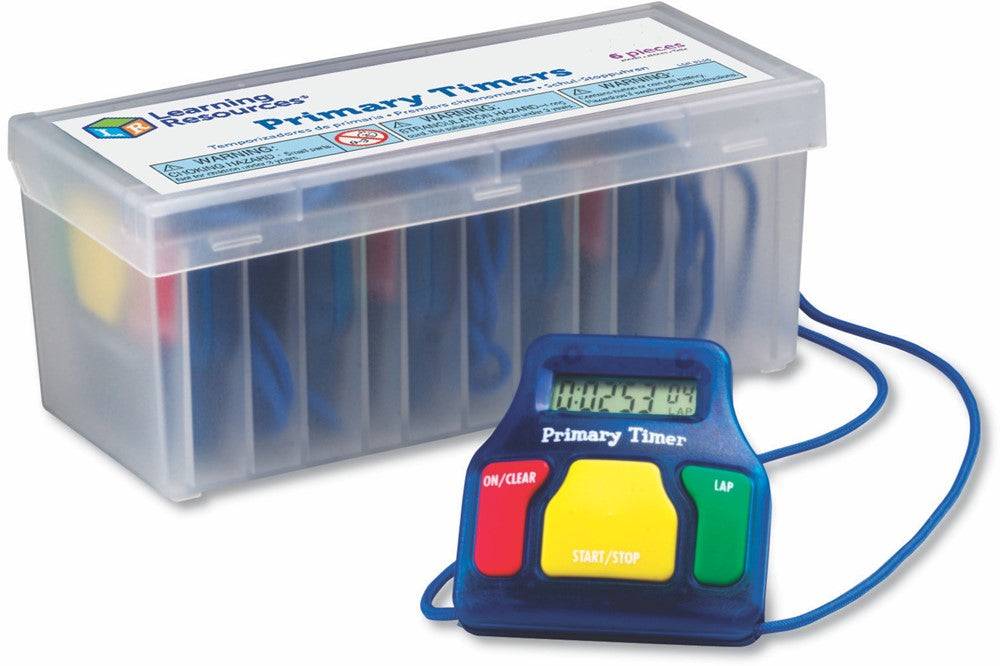 Learning Resources - Timers voor Kinderen - Set van 6 Stuks