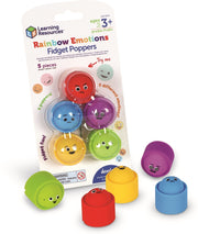Learning Resources - Regenboog Gevoelens Fidget Poppers - 5-delige Set