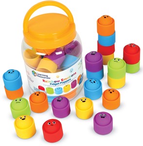 Learning Resources - Regenboog Emoties Fidget Poppers Set van 24