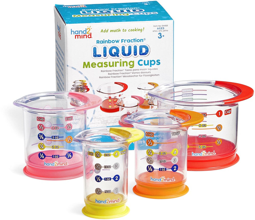 Learning Resources - Regenboog Breuken Maatbekers Set