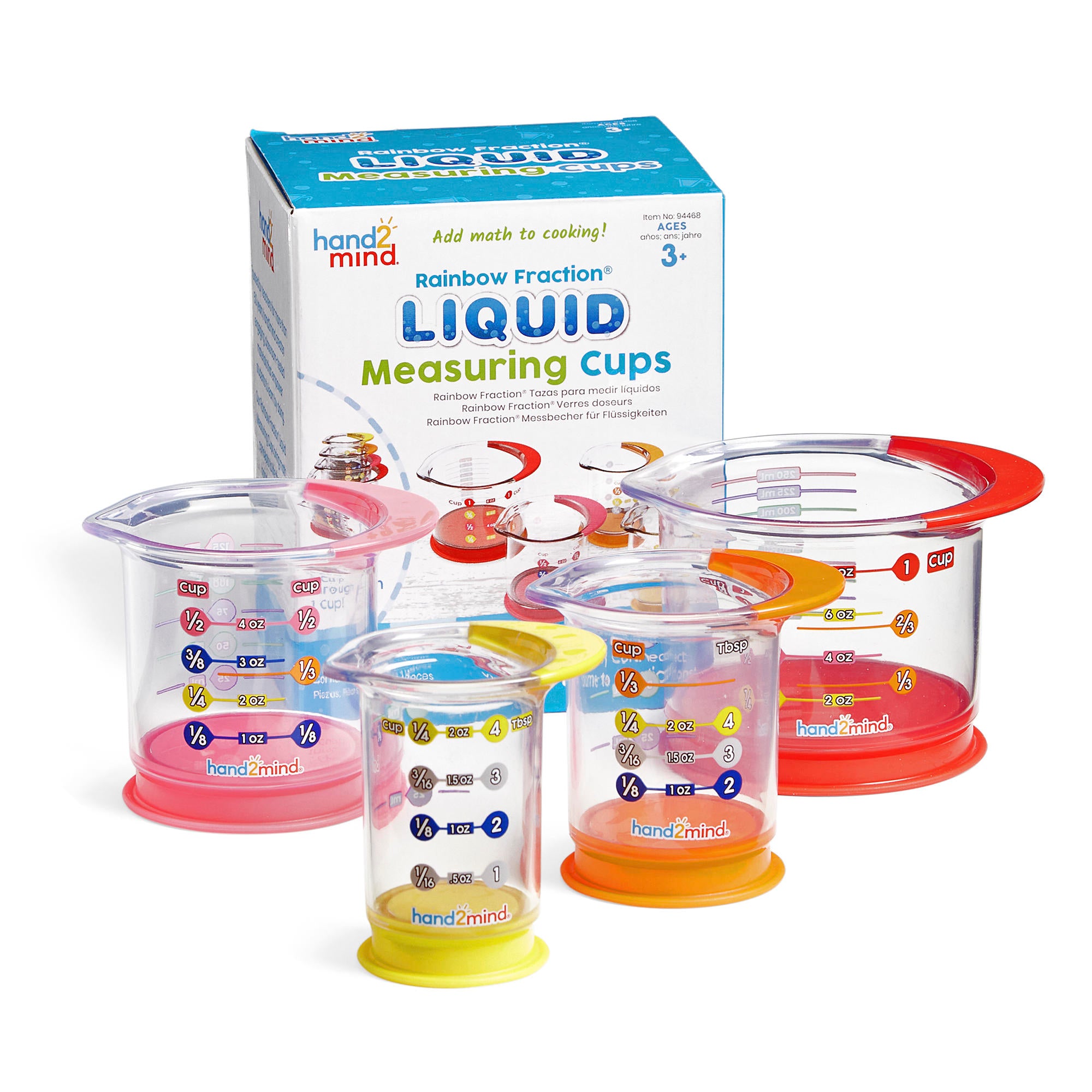Learning Resources - Regenboog Breuken Maatbekers Set