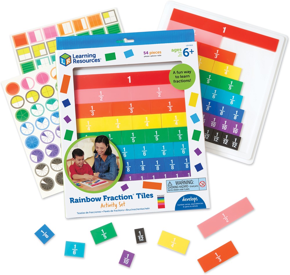 Learning Resources - Regenboog Breukentegels met Opbergbak