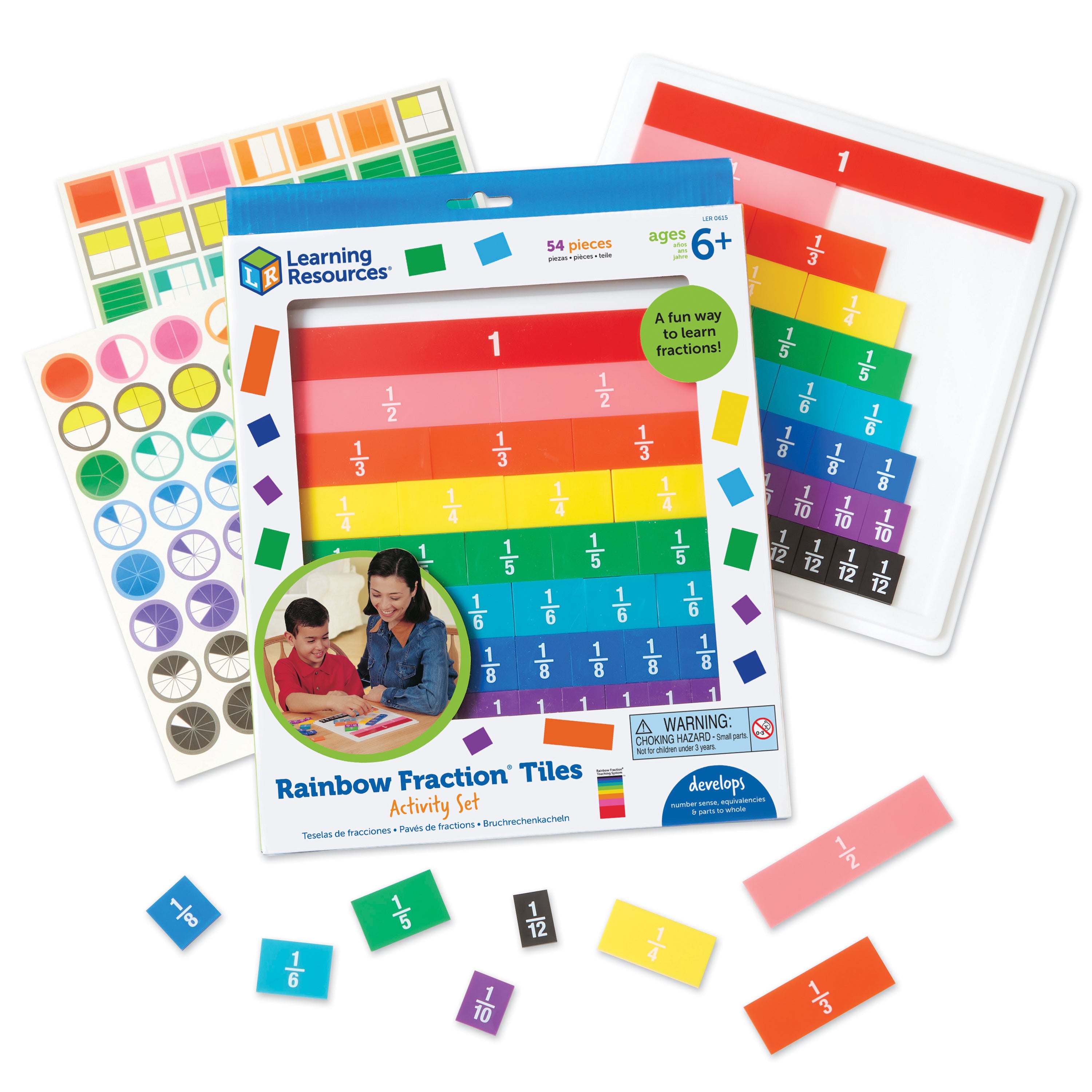 Learning Resources - Regenboog Breukentegels met Opbergbak