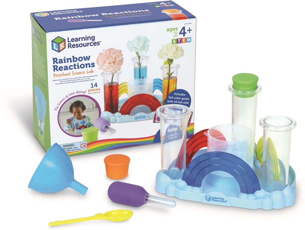 Learning Resources - Rainbow Reactions Scheikunde Laboratorium voor Kleuters