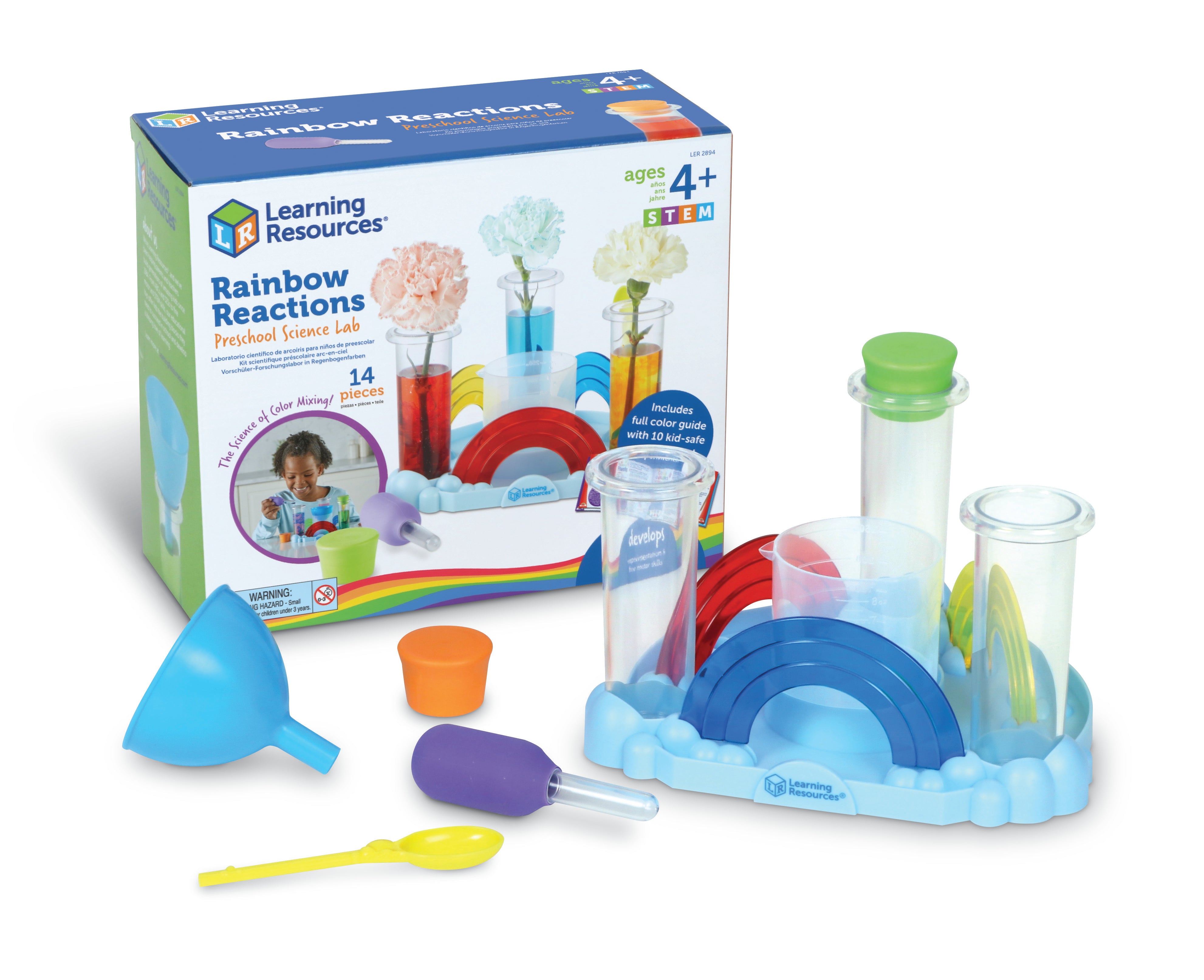 Learning Resources - Rainbow Reactions Scheikunde Laboratorium voor Kleuters