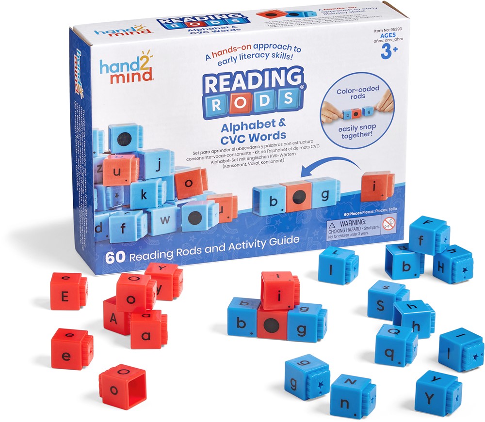 Learning Resources - Leesstaafjes Alfabet & CVC Woorden