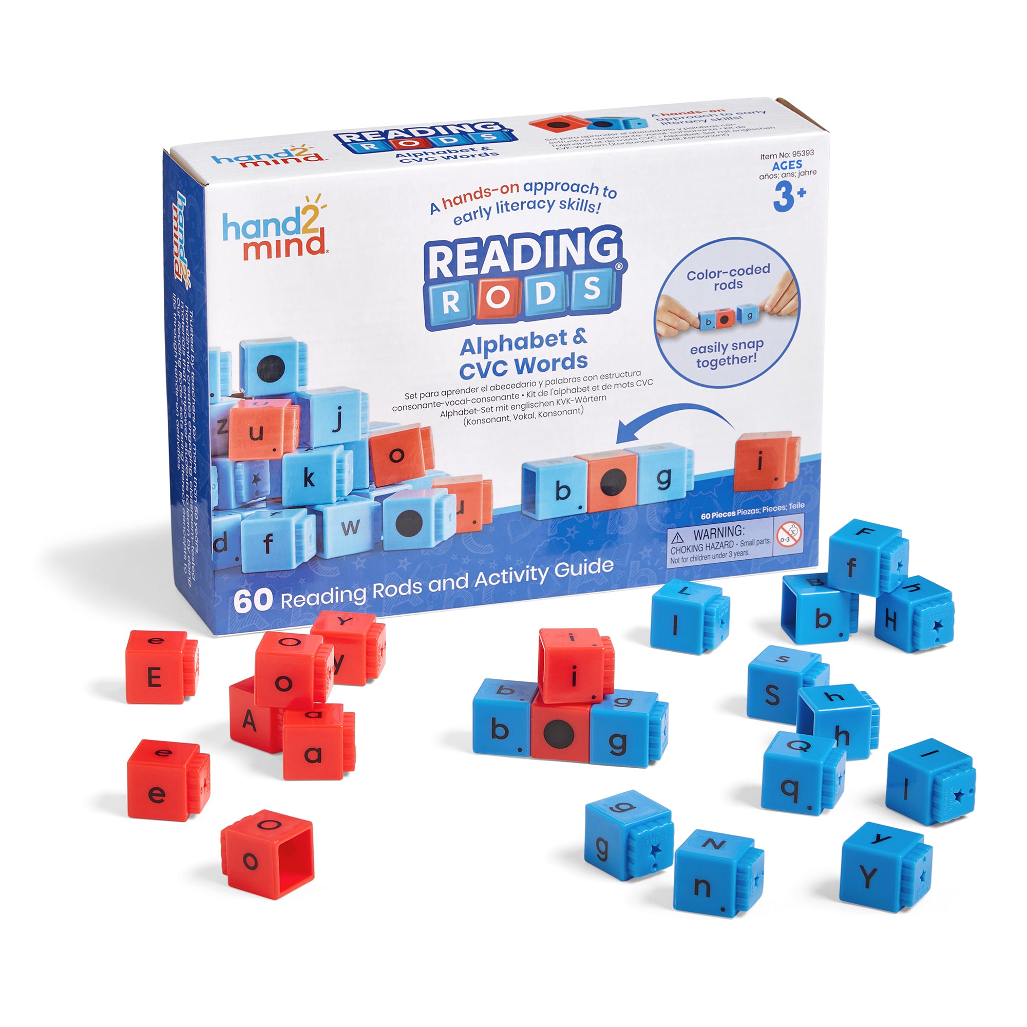 Learning Resources - Leesstaafjes Alfabet & CVC Woorden