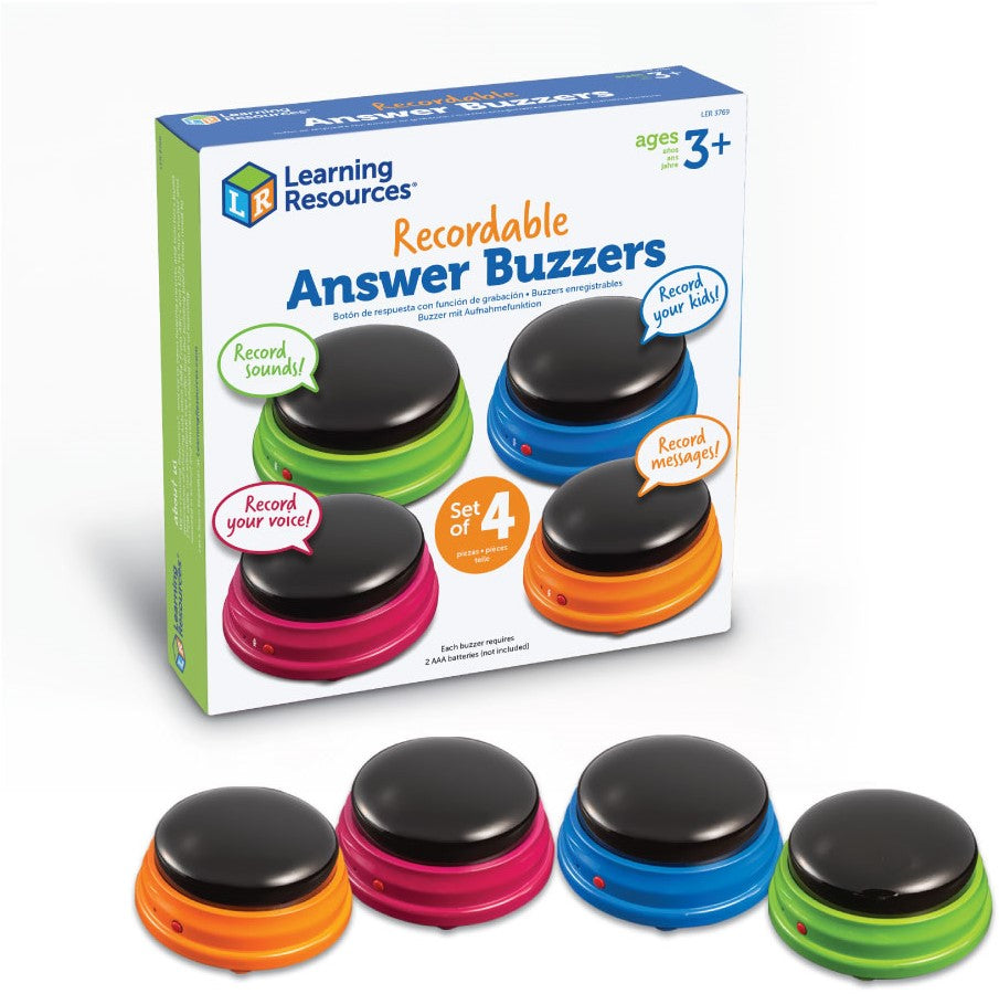 Learning Resources - Opneembare Antwoordzoemer (Set van 4)