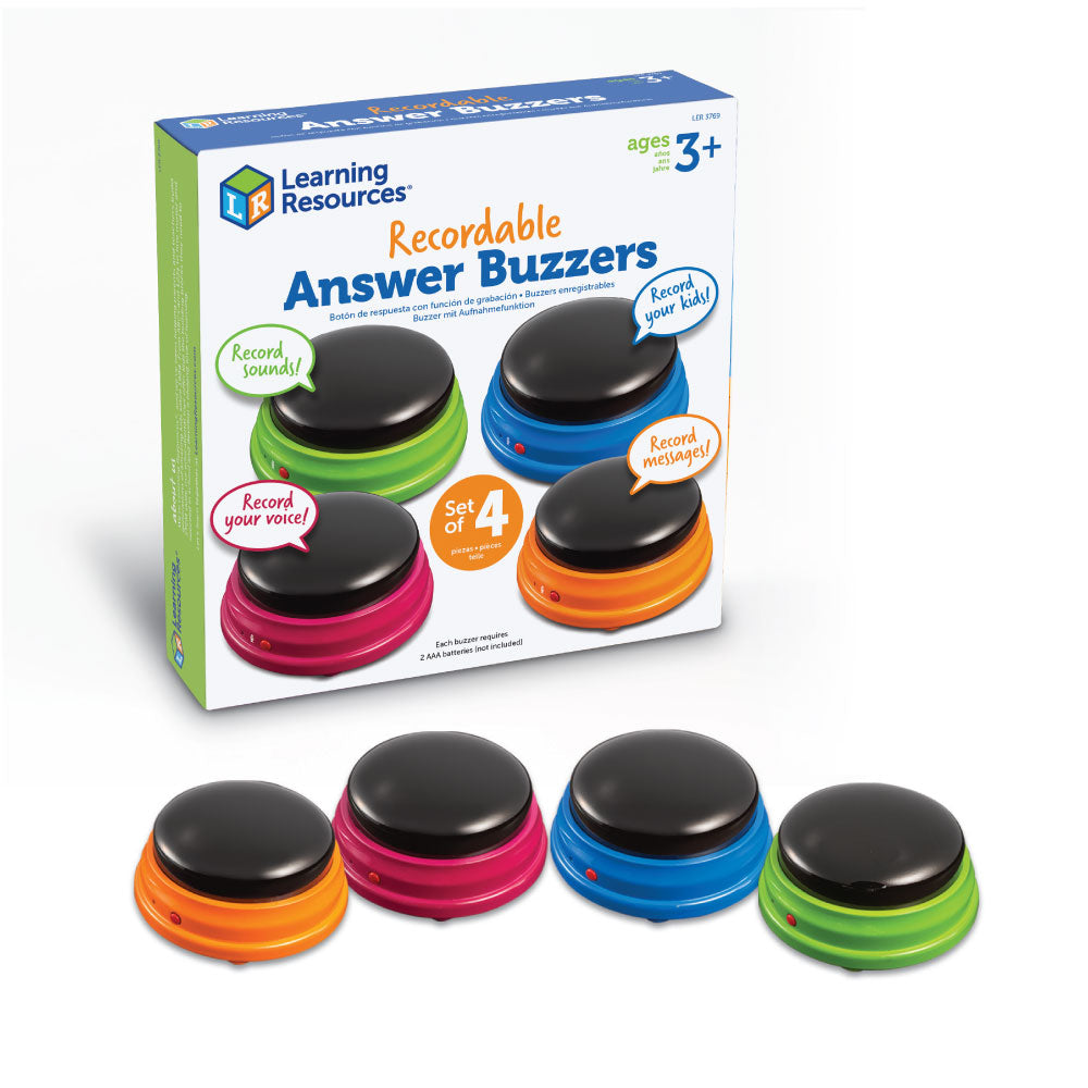 Learning Resources - Opneembare Antwoordzoemer (Set van 4)