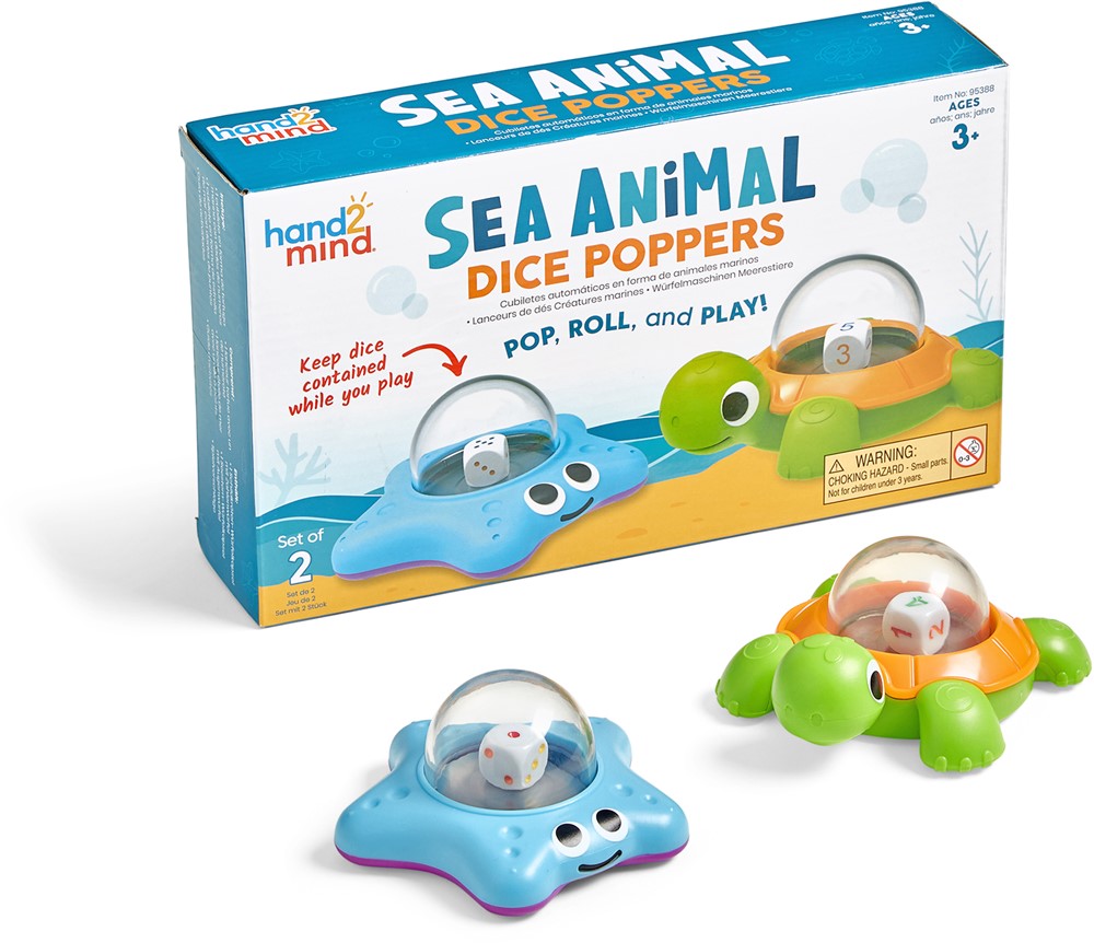 Learning Resources - Zeedieren Dobbelstenen Popper Bord