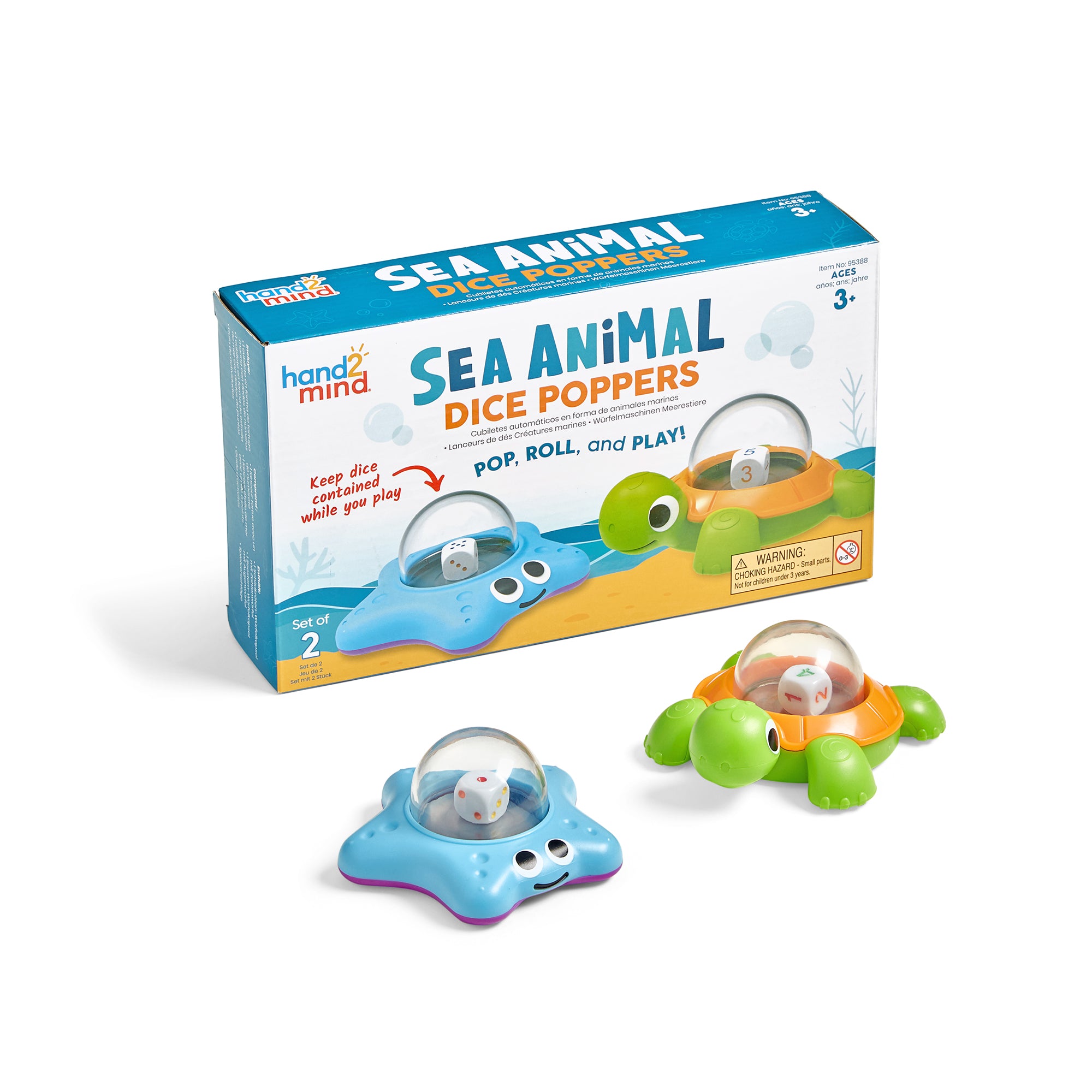 Learning Resources - Zeedieren Dobbelstenen Popper Bord