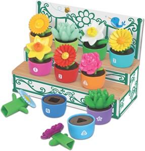 Learning Resources - Vormen en Kleuren Tuin Sorteer- en Stapelset