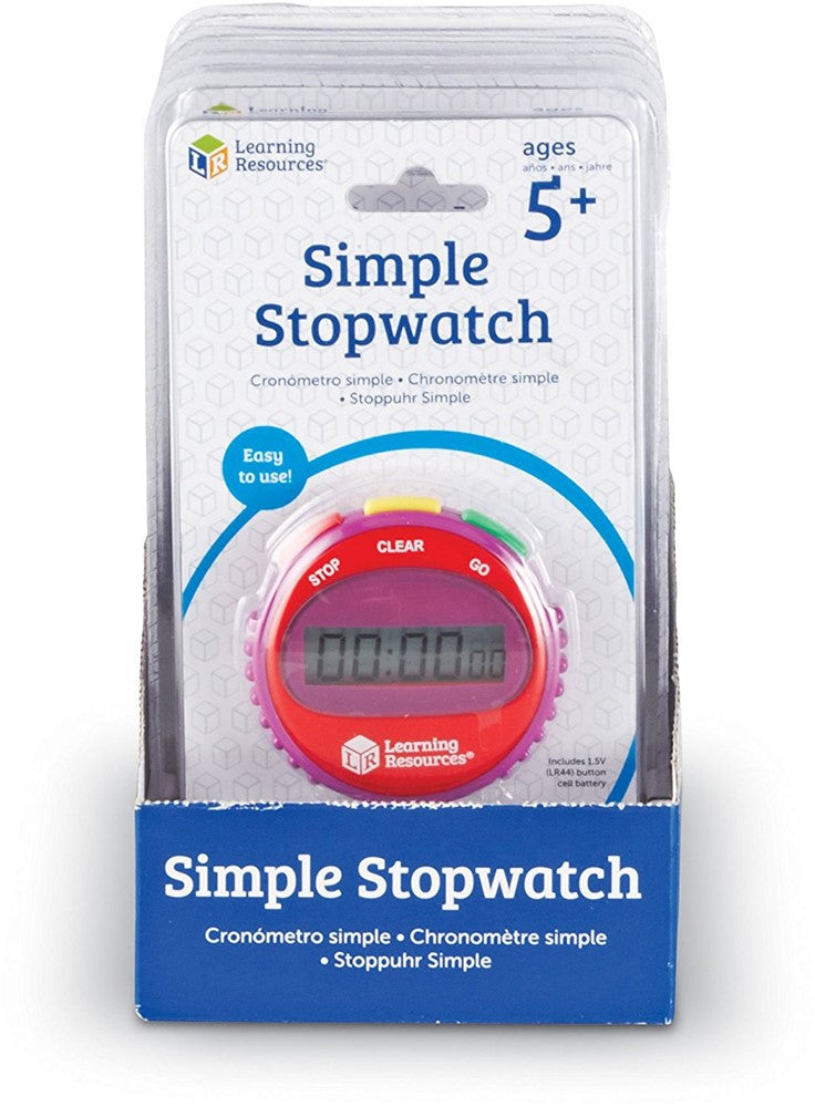 Learning Resources - Eenvoudige Stopwatch - Set van 6 Stuks