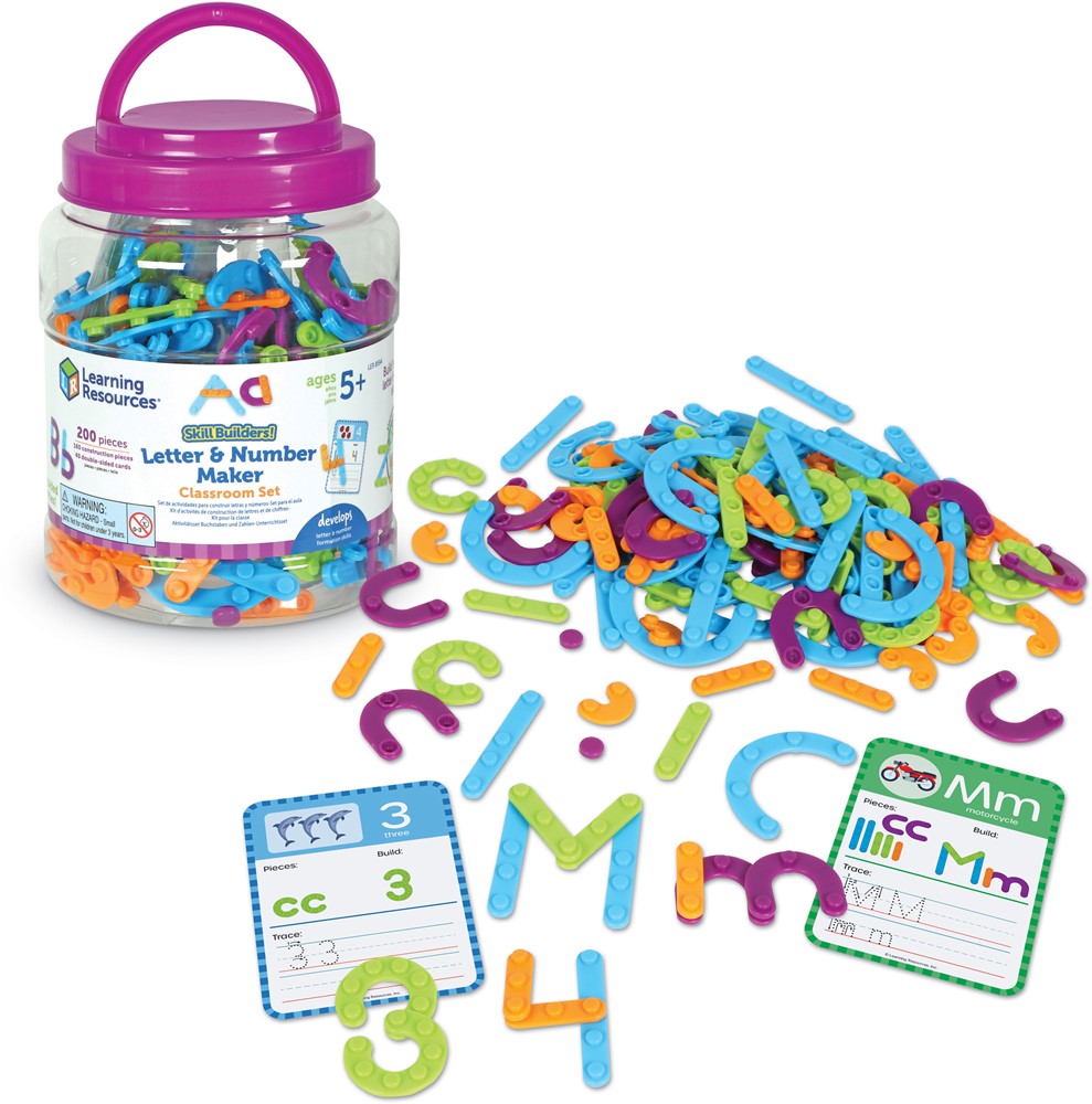 Learning Resources - Skill Builders Letter en Cijfer Maker Klaslokaal Set