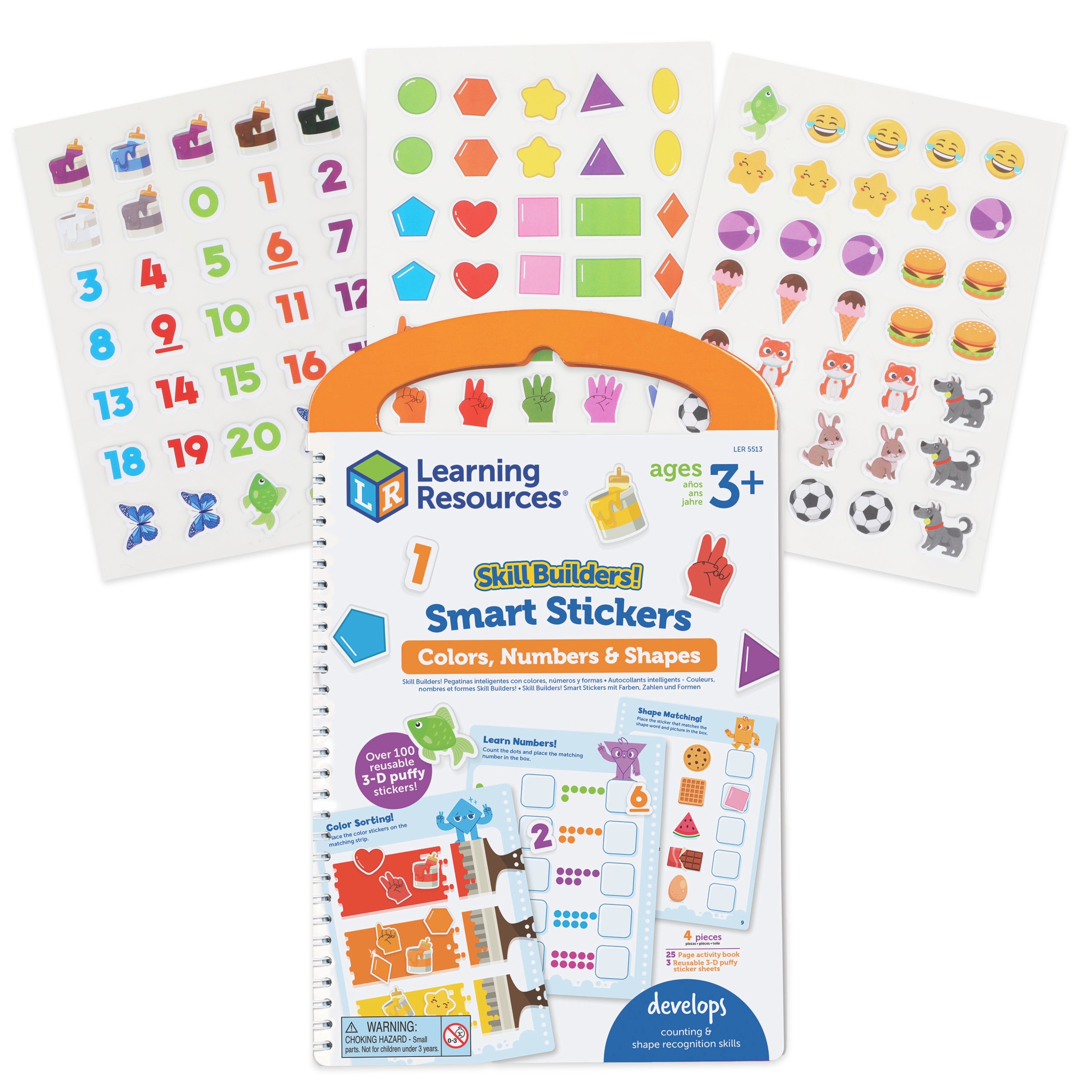 Learning Resources - Skill Builders! Slimme Stickers – Kleuren, Cijfers & Vormen