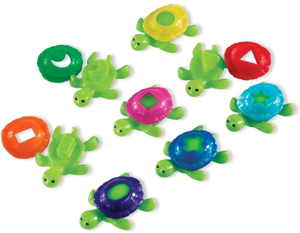 Learning Resources - Smart Splash Vormenschildpadden - Set van 16 Badspeelgoed Schildpadjes