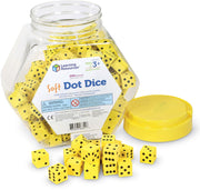Learning Resources - Zachte Schuim Dobbelstenen met Stippen - Set van 200