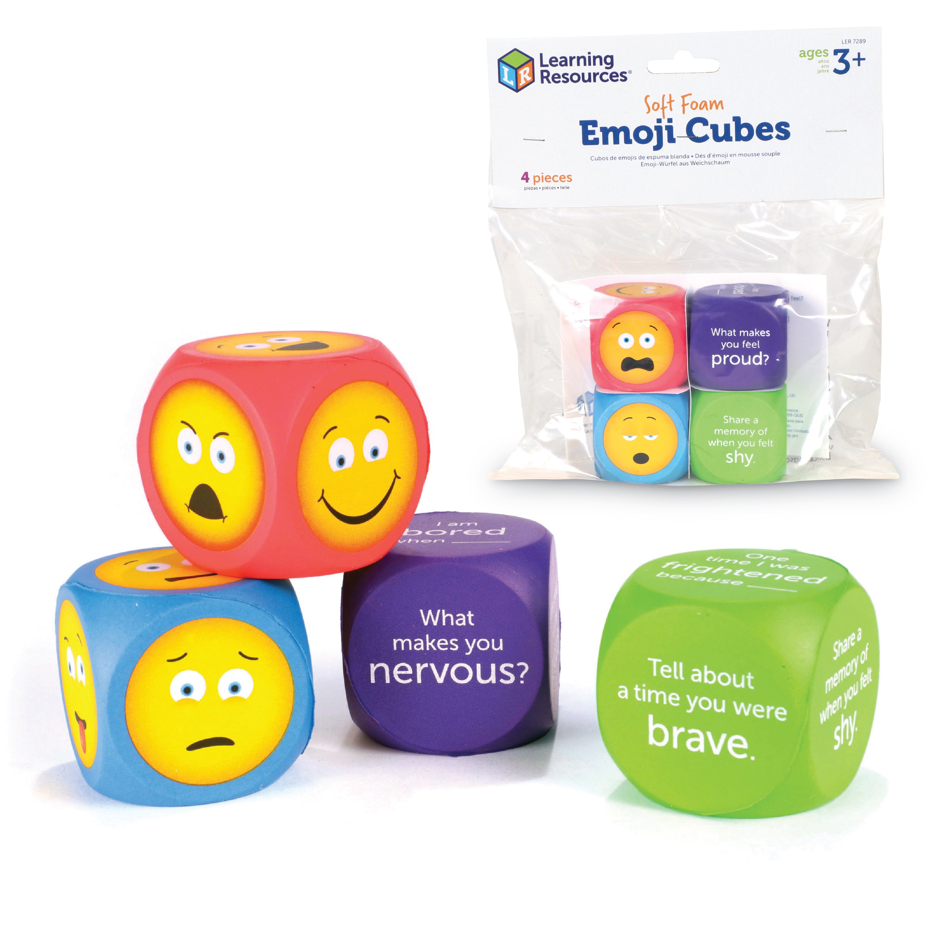 Learning Resources - Zachte Schuimrubber Emotie Dobbelstenen
