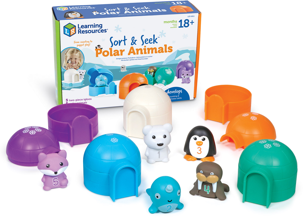 Learning Resources - Sort & Seek™ Pooldierdieren Sorteer- en Stapelset