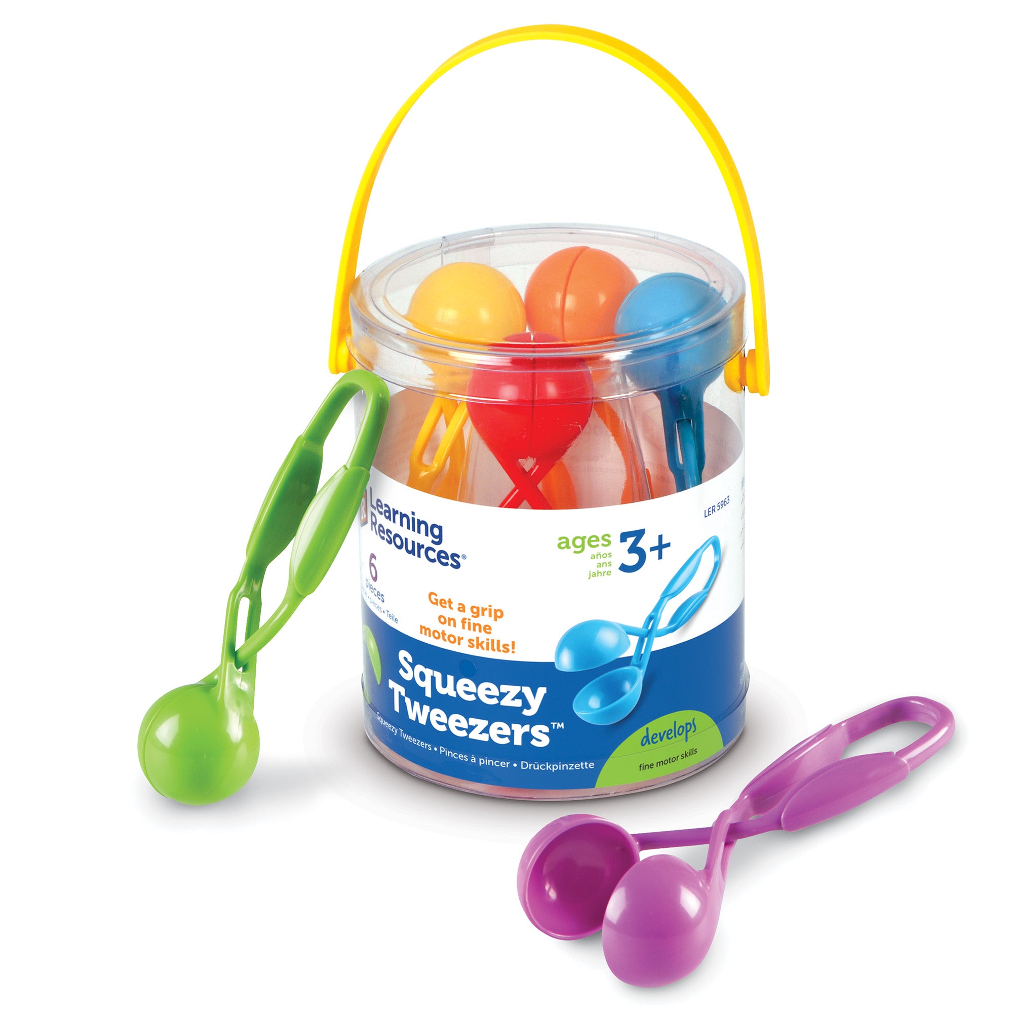 Learning Resources - Knijppincetten - Set van 6 Stuks
